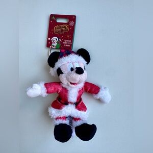 Disney Parks 2025 Santa Mickey Mouse keychain, bag charm, NWT